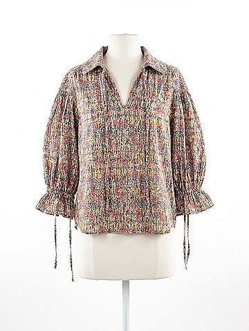 Hunter Bell Julia Long Sleeve Top in Elysian Smock (view 1)