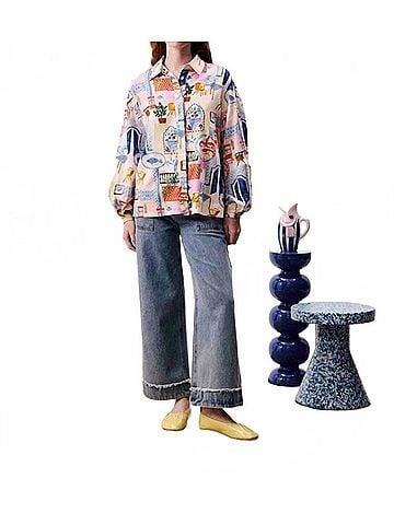 FRNCH Topaze Shirt in Water's Edge (view 2)