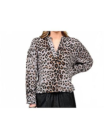 Ivy Jane Savannah Chic Popover Top in Leopard (view 2)