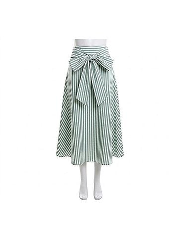 FRNCH The Twist Carmine Skirt in Mint Green (view 1)