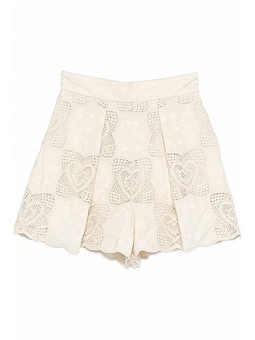 Zimmermann Wanderlust Tuck Short in Cream/Ivory (view 1)