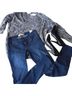 Express 100% Cotton Marled Gray Pullover Sweater Size S - photo 1