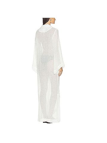 Lisa Marie Fernandez Linen Gauze Kaftan Swimsuit Cover Up (view 2)