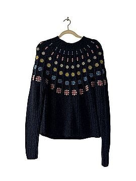 Boden Fluffy Floral Embroidered Pullover Sweater (view 2)