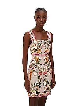 FARM Rio Delicate Forest Euroflax Premium Linen Mini Casual Dress (view 1)