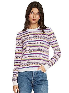 Autumn Cashmere Fair Isle Crew Cashmere Pullover Sweater (view 1)