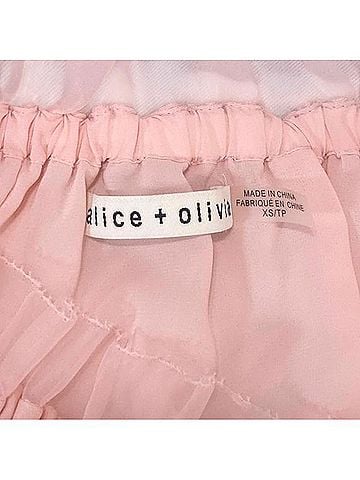 Alice + Olivia Caprina 3/4 Sleeve Silk Top (view 2)