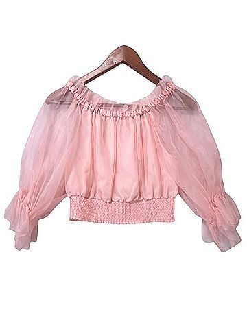 Alice + Olivia Caprina 3/4 Sleeve Silk Top (view 1)