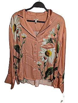 LyreBird pink blush Long Sleeve Button-Down Shirt (view 1)