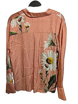 LyreBird pink blush Long Sleeve Button-Down Shirt (view 2)