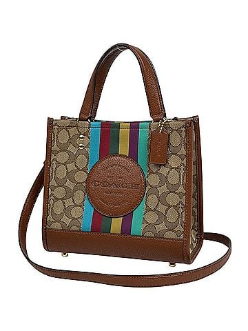 Coach Coach Dempsey Signature 2-Way Canvas Tote Bag, Brown C5637 (view 1)