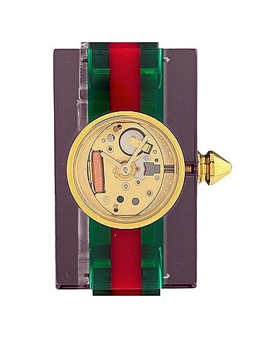 Gucci Gucci Vintage Web 143.5 Watch, Stainless Steel, Plastic, Quartz, Gold, Women's (view 1)