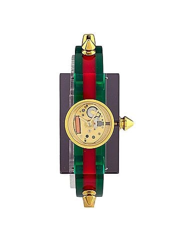 Gucci Gucci Vintage Web 143.5 Watch, Stainless Steel, Plastic, Quartz, Gold, Women's (view 2)