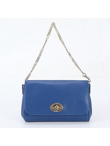 Coach Coach Leather 2-Way Chain Shoulder Bag Tote Handbag for Women (view 1)