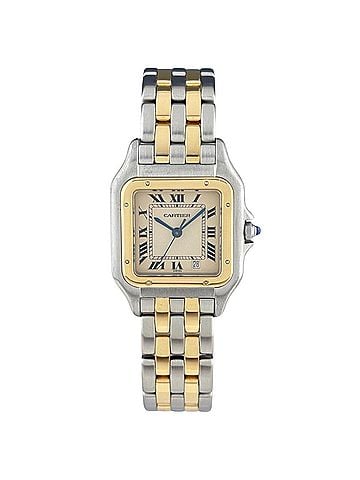 Cartier Cartier Panthère MM 2-Row W25028B6 Watch, Stainless Steel, Yellow Gold, Quartz, Beige, Women's. (view 2)