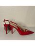 Top Moda Red Heels Size 5 1/2 - photo 3