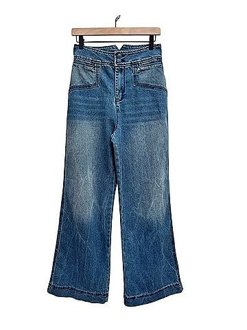House of Harlow 1960 Retro 70s Wide Leg High-Rise Jeans (view 1)