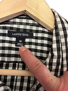 Lands' End Sleeveless Button-Down Shirt (view 2)