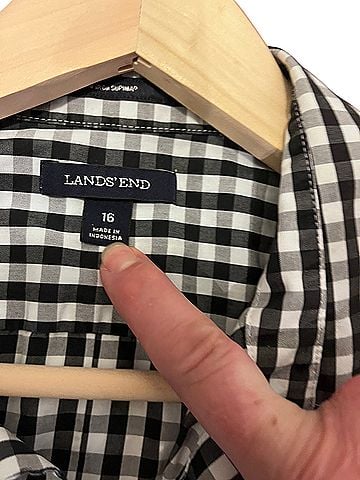 Lands' End Sleeveless Button-Down Shirt (view 2)