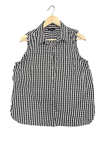 Lands' End Sleeveless Button-Down Shirt (view 1)