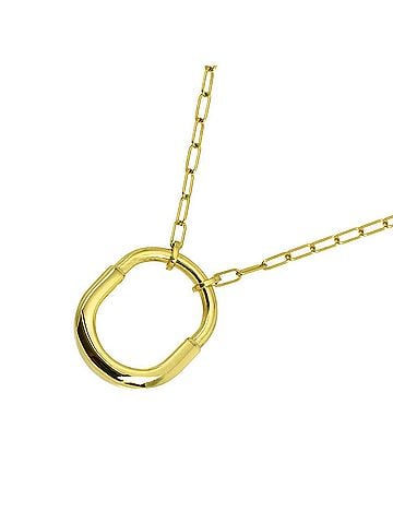 Tiffany & Co. Tiffany &amp; Co. Lock Medium Necklace, 44cm, 18K Yellow Gold (750) (view 1)