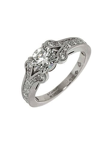 Cartier Cartier Ballerine Diamond Ring, 0.60ct G VS1 3EX, Platinum. (view 1)