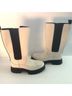 Ugg White Black Boots Size 8 - photo 7