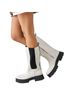Ugg White Black Boots Size 8 - photo 1