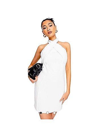 ASOS DESIGN halter mini dress Casual Dress (view 1)