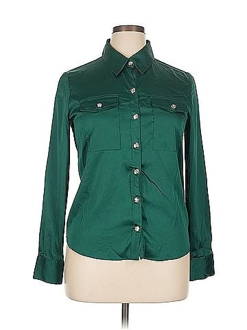 White House Black Market White House Black Market Long Sleeve Blouse (view 1)