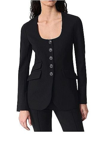 Rag & Bone Scoop-Neck Button Blazer Blazer (view 1)