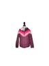 Reebok 100% Polyester Color Block Burgundy Pink Black Jacket Size L - photo 2