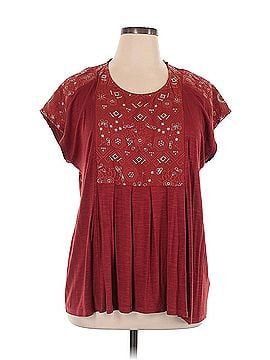 Akemi + Kin Akemi + Kin Short Sleeve Blouse (view 1)