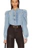FRAME Denim Blue Blouse Size M - photo 1