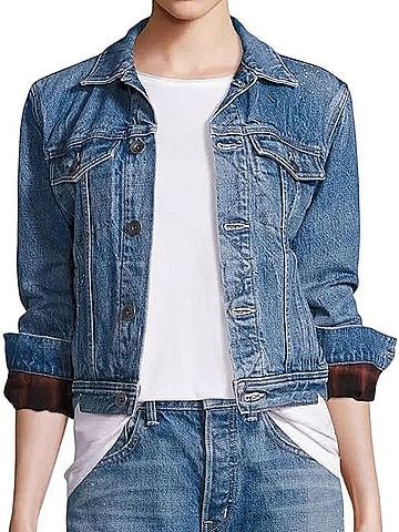 Helmut Lang Shrunken Trucker Denim Jacket (view 1)