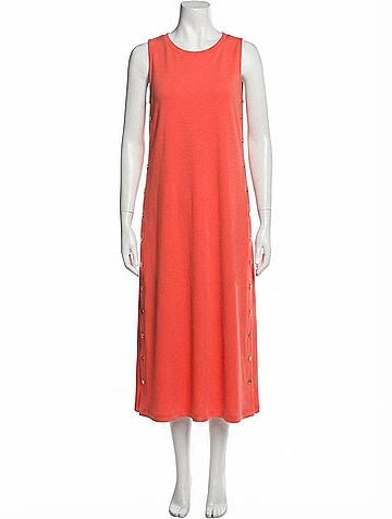 Entro Solid Rib Textured Midi Dress (view 1)