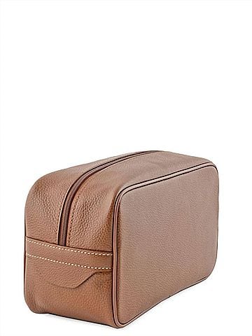 Longchamp Women's Le Foulonne Toiletry Case 10" in Caramel (view 2)