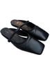 FRAME 100% Leather Black Flats Size EU 37 - photo 1