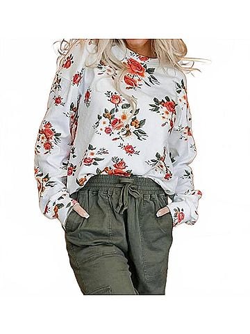Ampersand Ave University Pullover Sweatshirt in Welcome Back (view 2)