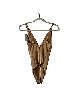 Good American Scuba Vneck Bodysuit Tank Top (view 2)
