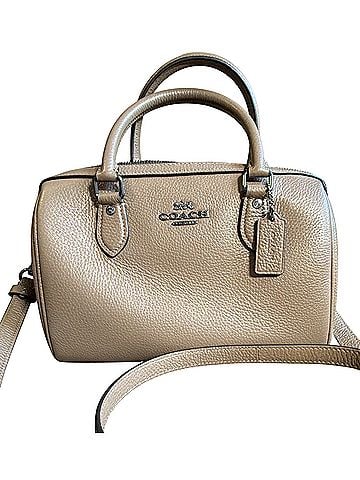 Coach Rowan Crossbody Leather Satchel (view 1)