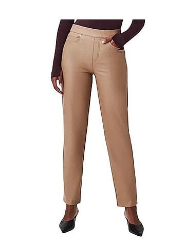 SPANX Faux Leather Straight-Leg Jeans Faux Leather Pants (view 1)
