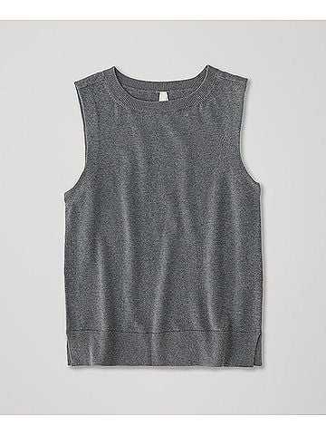 Pact Medium Grey Heather Classic Fine Knit Shell (view 1)