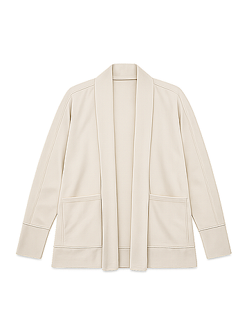 Pact Cream Heather Airplane Wrap Cardigan (view 1)