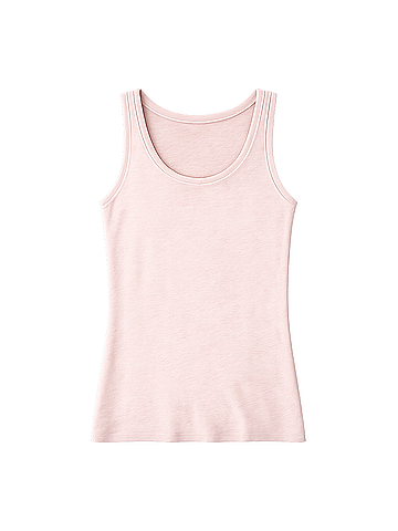 Pact Blush Heather Cool Stretch Fitted Tank (view 1)