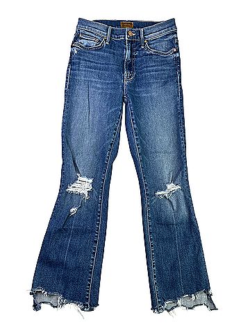 Mother Insider Crop Step Chew Jeans (view 1)