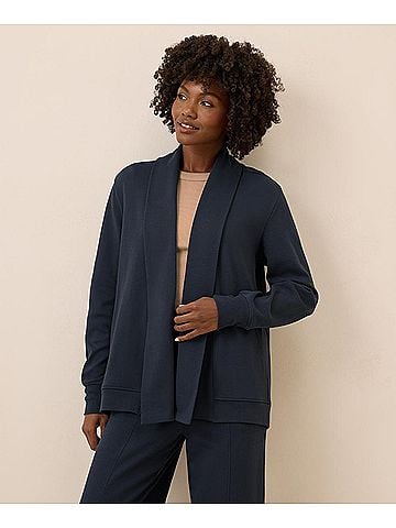 Pact Midnight Blue Airplane Drape Cardigan (view 2)