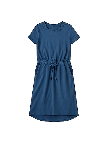 Pact French Navy Relaxed Slub Weekend Dress (view 1)