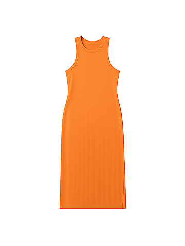 Pact Tangerine Favorite Rib Racerback Dress (view 1)