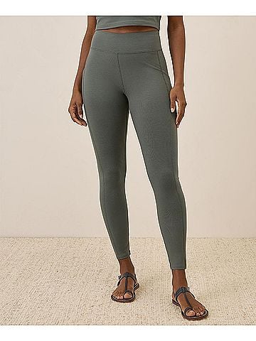Pact Castor Green On the Go-To Pocket Legging (view 2)